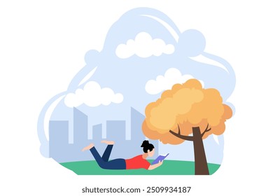 Weekend Activity Flat Design Illustration