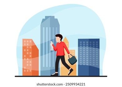 Weekend Activity Flat Design Illustration