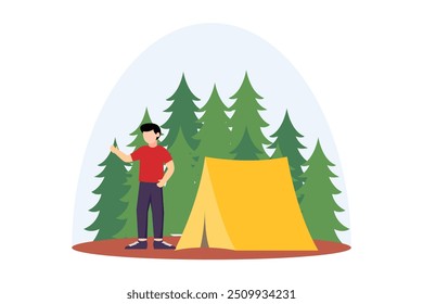 Ilustração de design plano de atividade de fim de semana