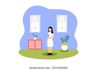 Weekend Activity Flat Design Illustration