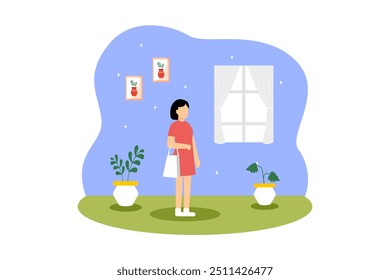 Weekend Activity Flat Design Illustration
