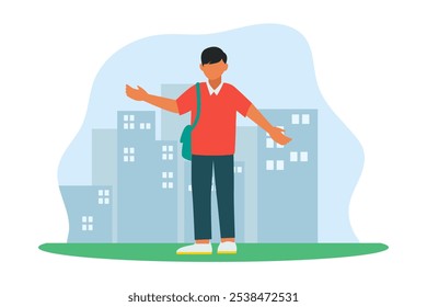 Weekend Activity Flat Design Illustration