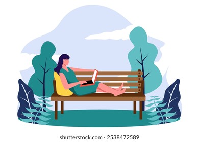 Weekend Activity Flat Design Illustration