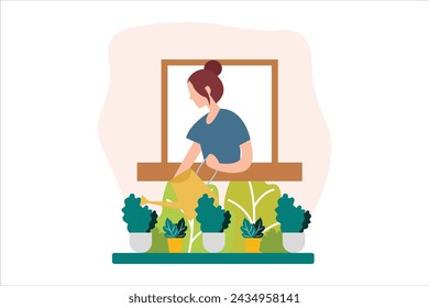 Weekend Activity Flat Illustration Design
