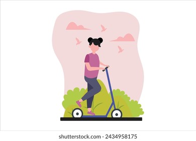 Diseño de ilustración plana de actividad de fin de semana