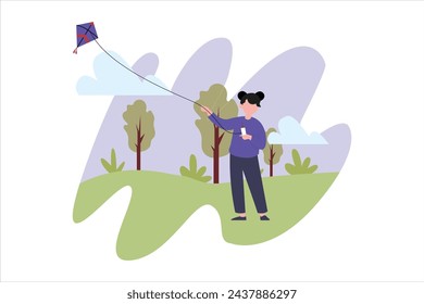 Weekend Activity Flat Illustration Design