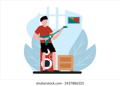 Weekend Activity Flat Illustration Design