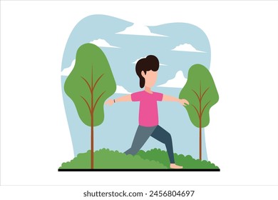 Weekend Activity Flat Illustration Design