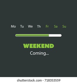 Weekend is Coming - Banner Design Template