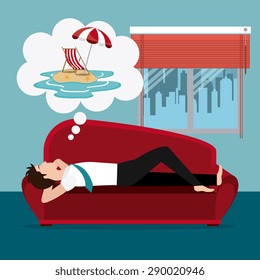 Weekend design over blue background, vector illustration.