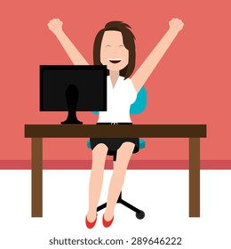Weekend design over red background, vector illustration.