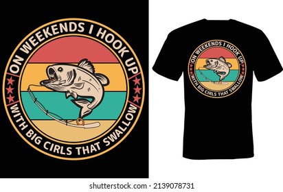 WEEKEND FORECASTFISHING AND DRINKING T SHIRT DESIGN. THIS DESIGN IS VERY CREATIVITY .