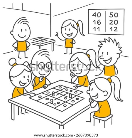 Weekend Fun A Mental and Relaxing Activity of Individuals Gathered Around a Game Board.