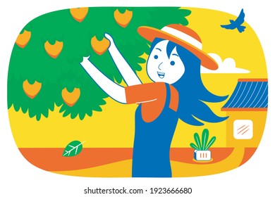 Weekend Fun Vector Illustration in Flat Design.