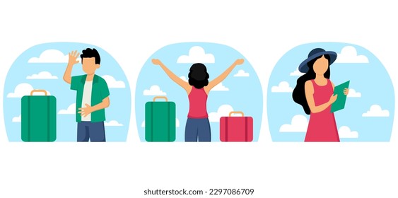 Weekend Holiday Flat Bundle Design