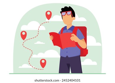 Weekend Holiday Flat Illustration Design