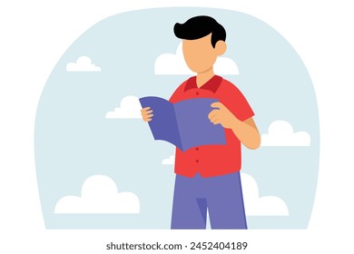 Weekend Holiday Flat Illustration Design