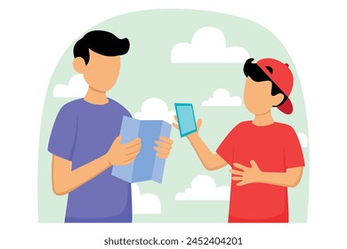 Weekend Holiday Flat Illustration Design