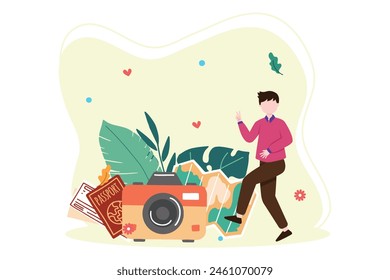 Weekend Festliche Musik flaches Illustrationsdesign
