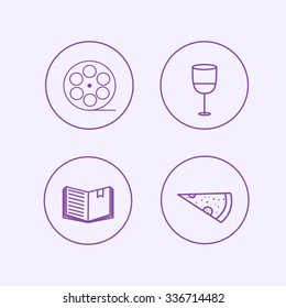 Weekend Icons Line