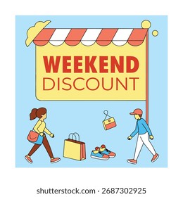 Weekend Mega Sale Vektor Design, begrenzte Zeit Wochenende Rabatt Banner, Spezielle Wochenende Angebot Illustration, Wochenende Shopping Promotion Graphic