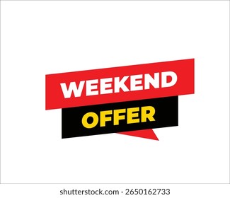 Weekend Offer 3D Text .