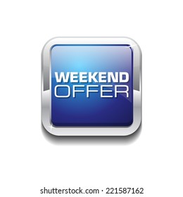 Weekend Offer Colorful Vector Icon Design
