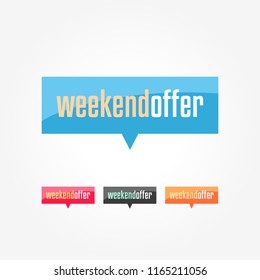 Weekend Offer Shopping Tags