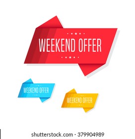 Weekend Offer Tags