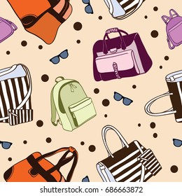 Weekend party seamless pattern