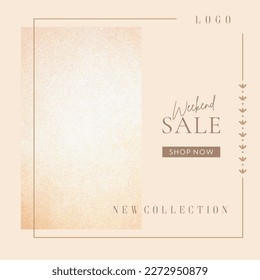 Weekend sale _ New 1 _ Indian Ethnic _ Vintage Background _ Vector Design, Fashion Template Social media Post
