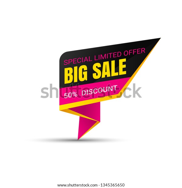 Weekend Sale Special Offer Banner 50 Stock Vector Royalty Free