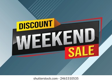 Weekend Special sale tag. Banner design template for marketing. Special offer promotion retail. background banner modern graphic design for advertising store shop, online store, website, landing page
