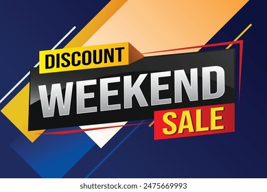 Weekend Special sale tag. Banner design template for marketing. Special offer promotion retail. background banner modern graphic design for advertising store shop, online store, website, landing page
