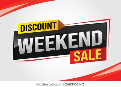 Weekend Special sale tag. Banner design template for marketing. Special offer promotion retail. background banner modern graphic design for advertising store shop, online store, website, landing page
