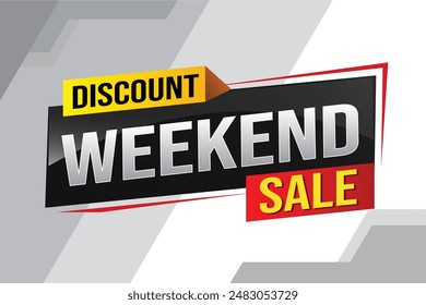 Weekend Special sale tag. Banner design template for marketing. Special offer promotion retail. background banner modern graphic design for advertising store shop, online store, website, landing page
