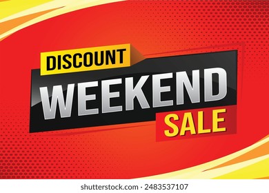Weekend Special sale tag. Banner design template for marketing. Special offer promotion retail. background banner modern graphic design for advertising store shop, online store, website, landing page
