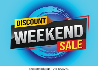 Weekend Special sale tag. Banner design template for marketing. Special offer promotion retail. background banner modern graphic design for advertising store shop, online store, website, landing page
