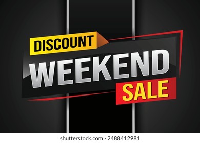 Weekend Special sale tag. Banner design template for marketing. Special offer promotion retail. background banner modern graphic design for advertising store shop, online store, website, landing page
