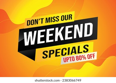 weekend specials word concept vector illustration with megaphone and 3d style, landing page, template, ui, web, mobile app, poster, banner, flyer, background, gift card, coupon, label, wallpaper