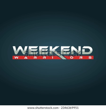 Weekend Warrior logo design for commercial design