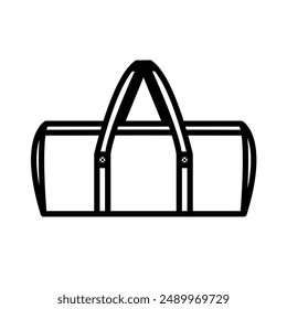 weekender bowling silhouette bag. fashion accessory technical illustration. Tactical gear icon.military bag. bag, zipper, trolley, vertical, horizontal, tour, camp, nylon. Tactical equipment icon.