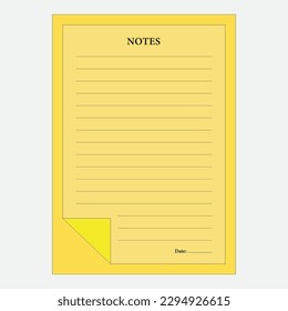 Weekly Daily planing note design template