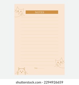 Weekly Daily planing note design template