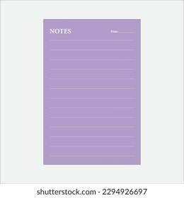 Weekly Daily planing note design template