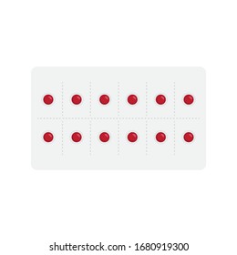 Weekly, Monthly Medical Pill Pack, Birth Pills, Medication, On The Pill, Vector Illustration Background