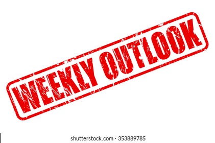 WEEKLY OUTLOOK red stamp text on white