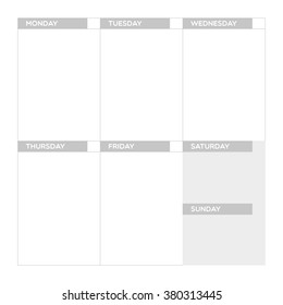 Weekly planner