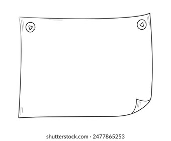 Planificador semanal y hojas de papel en blanco en un estilo doodle. Páginas para las listas de tareas pendientes,