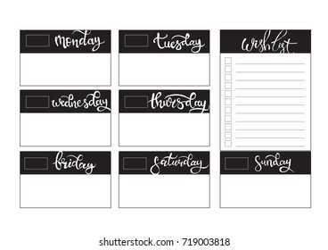 weekly planner blank template